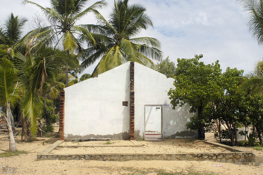 Bild Sri Lanka, vom Tzunami zerstörtes Haus
