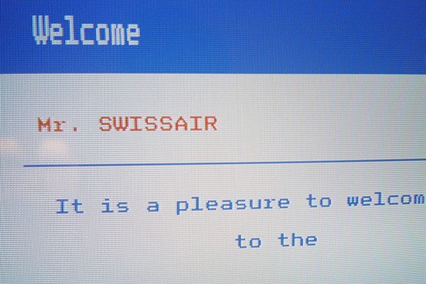 Out of Town, Welcome Mr. SWISSAIR, It is a pleasure to welcome you to the